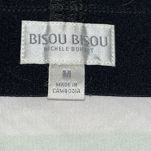 BISOU BISOU Michele Bohbot Pencil Skirt Size Med Multicolor Neon Aztec EUC - Picture 3 of 8